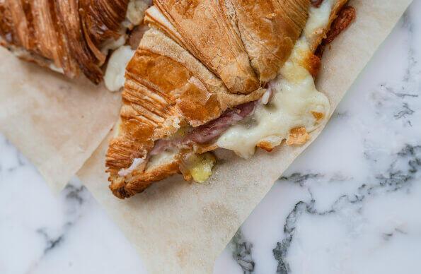 Toasted cheese croissant