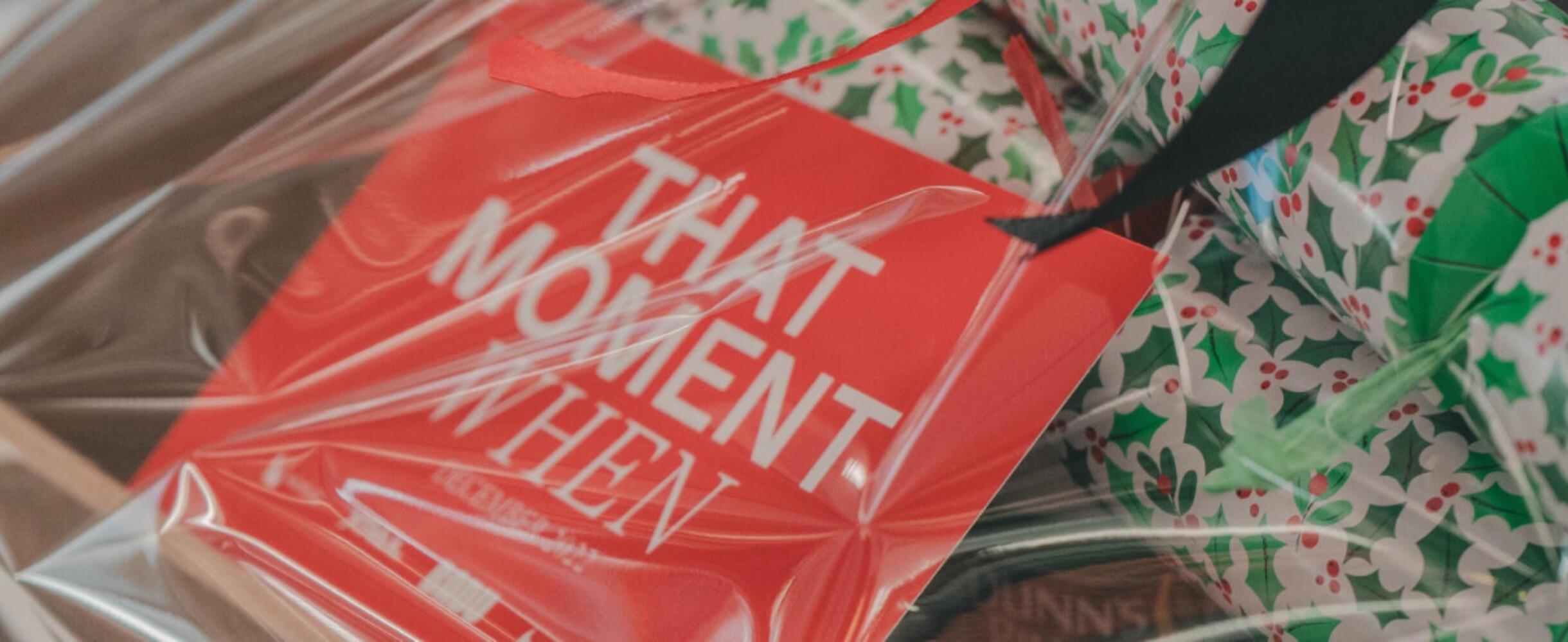 A close up of a Badu festive hamper