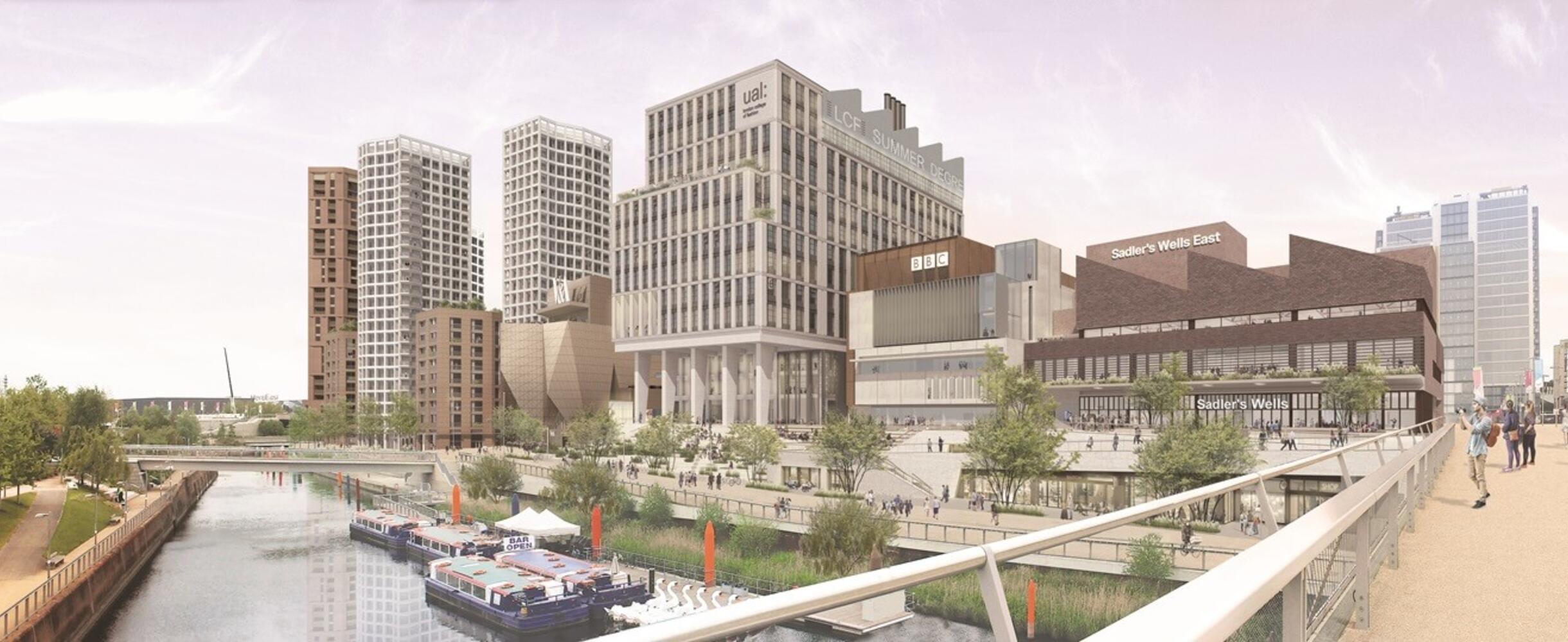 CGI of stratford waterfrons