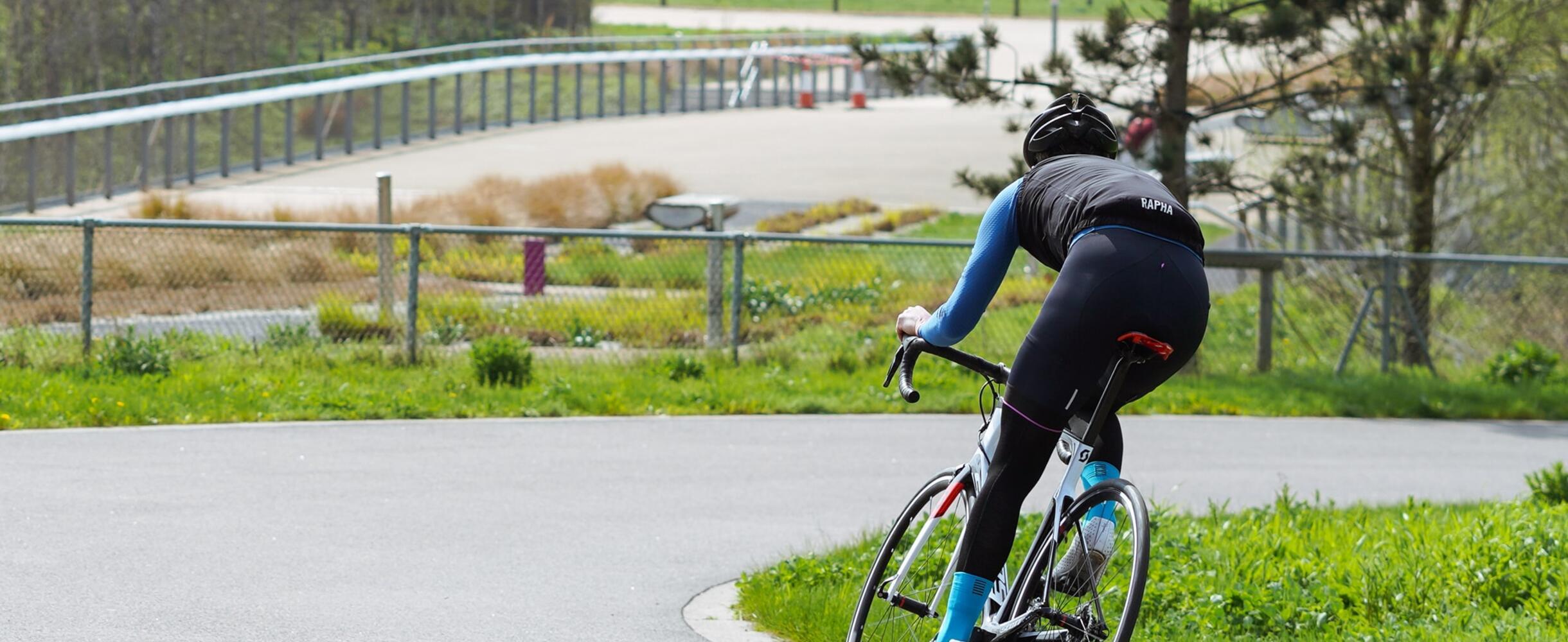 Cyclist at Lee Valley Velopark