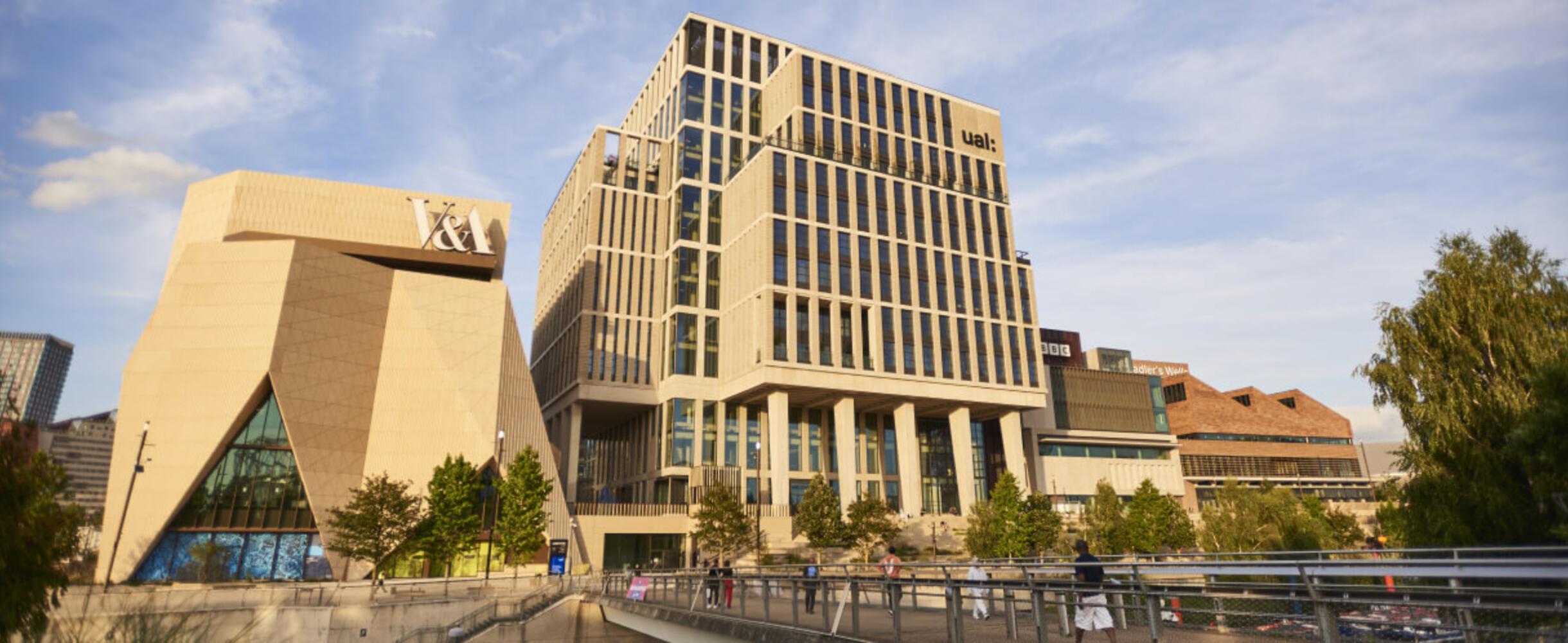 The buildings of East Bank at Queen Elizabeth Olympic Park