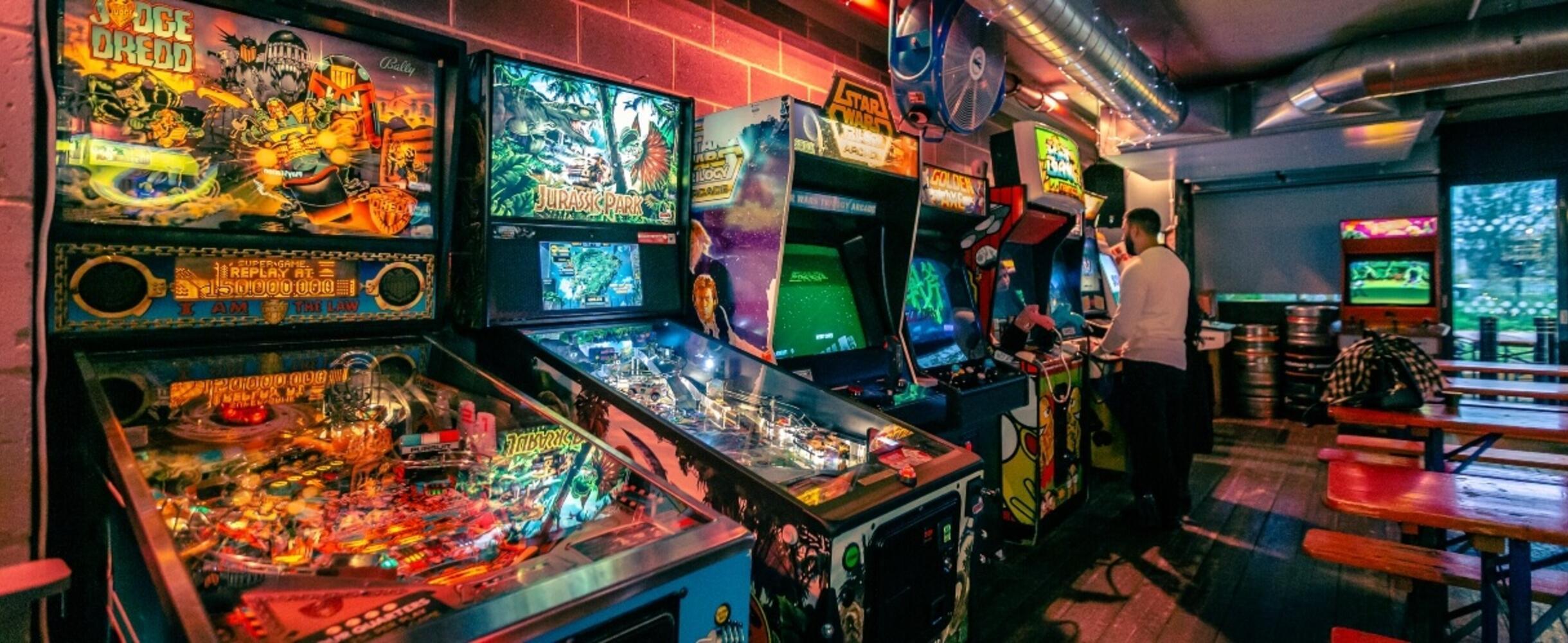 Arcade games inside Four Quarters