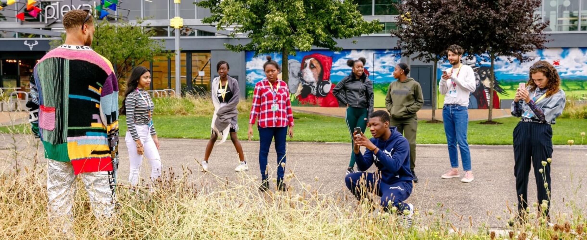 East Summer School participants doing photography