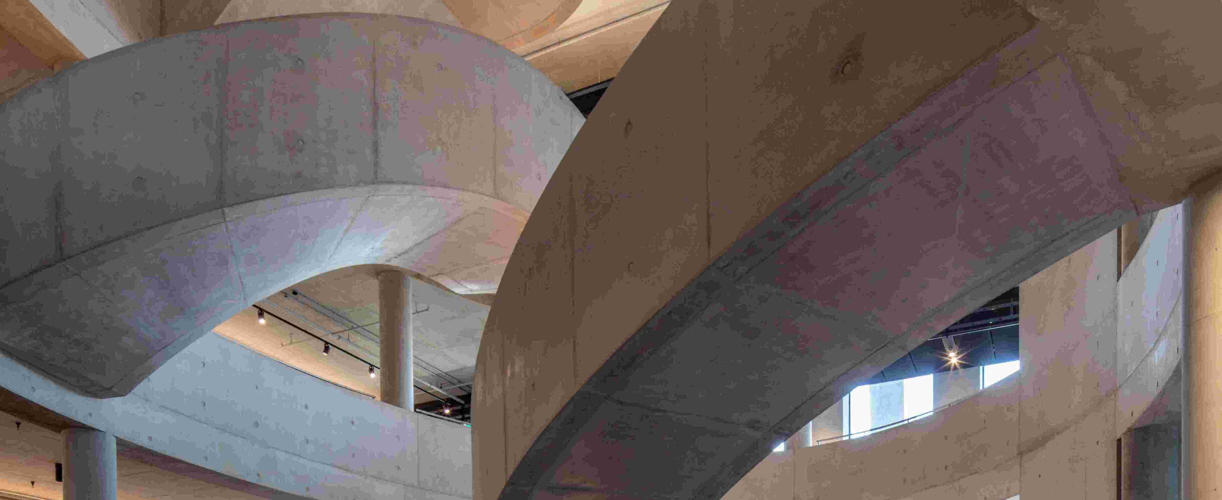 View of London College of Fashion, UAL, main entrance