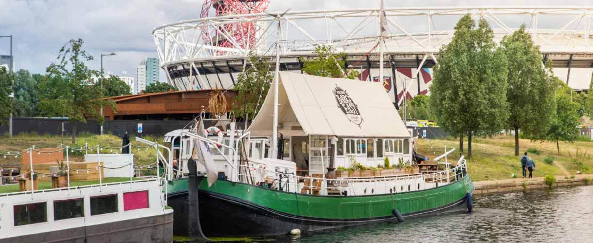 Barge East on Queen Elizabeth Olympic Park