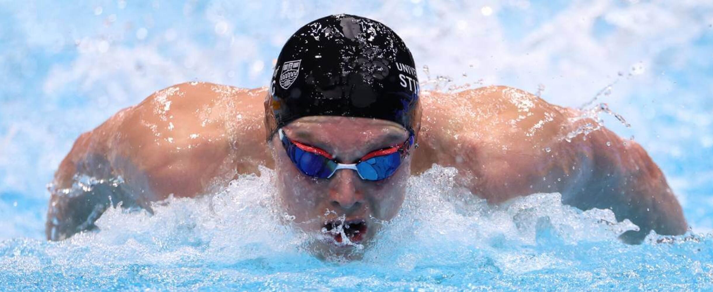 Duncan Scott swims at Aquatics GB championships at London Aquatics Centre