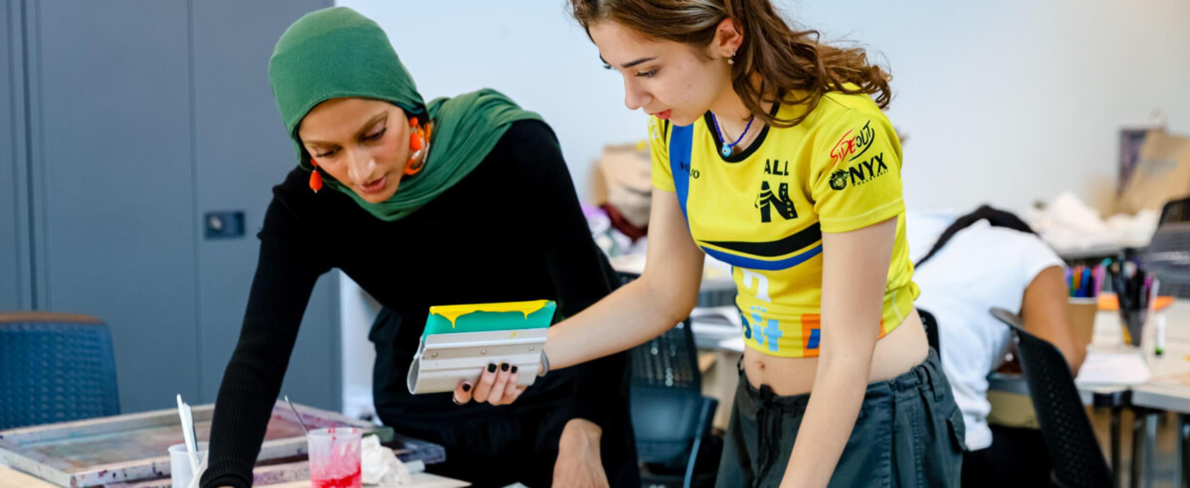 Two students at East Summer School