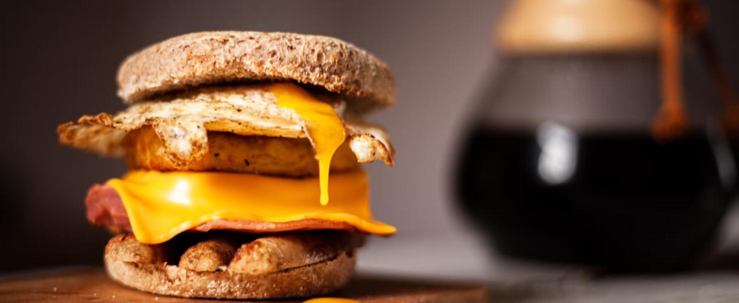 An egg sandwich