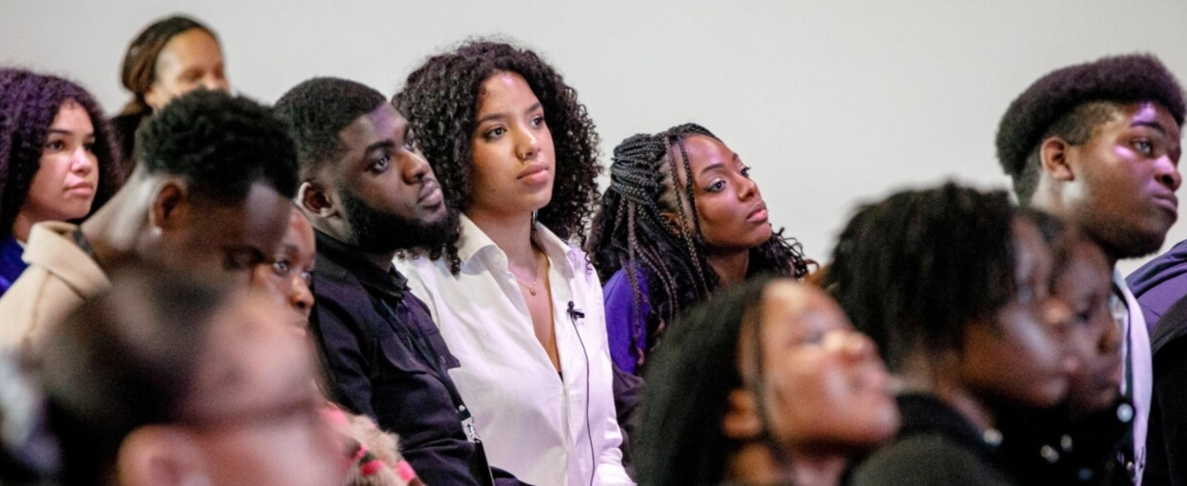 Young people in an audience