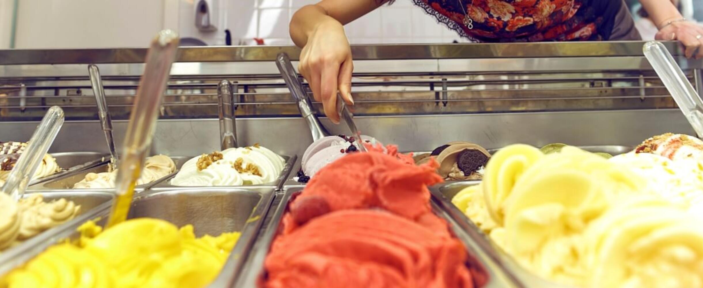 Serving ice cream