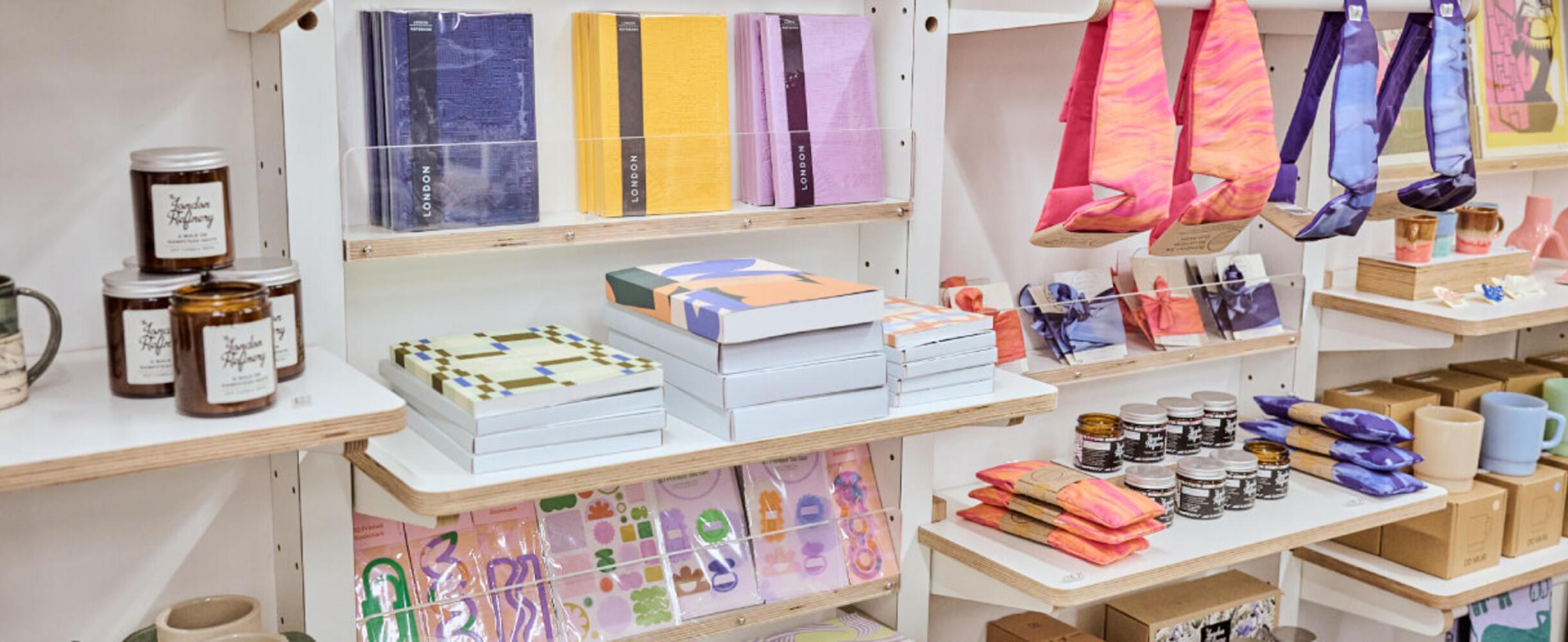 Bright items on display at not just a shop