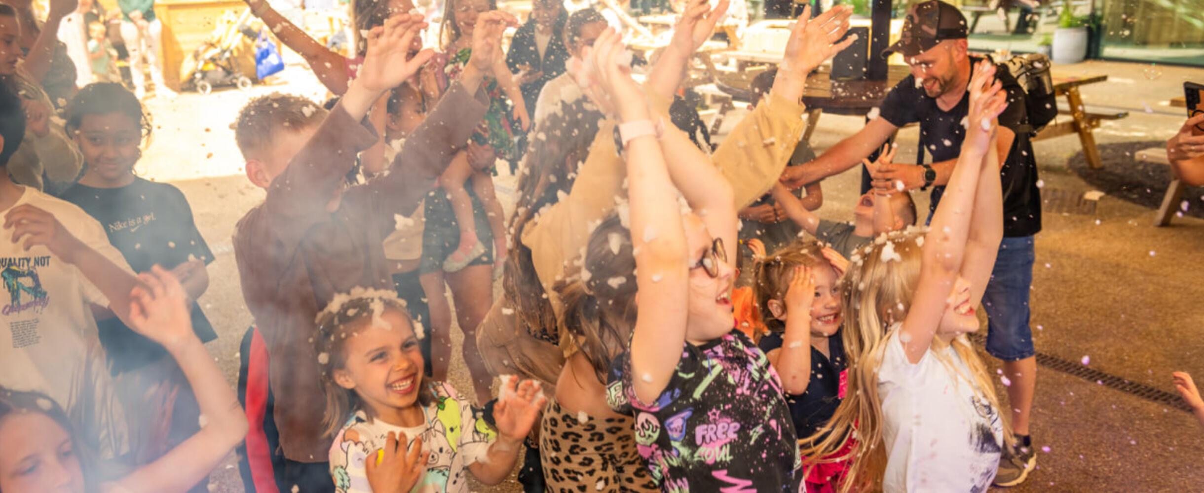 Children and families dance