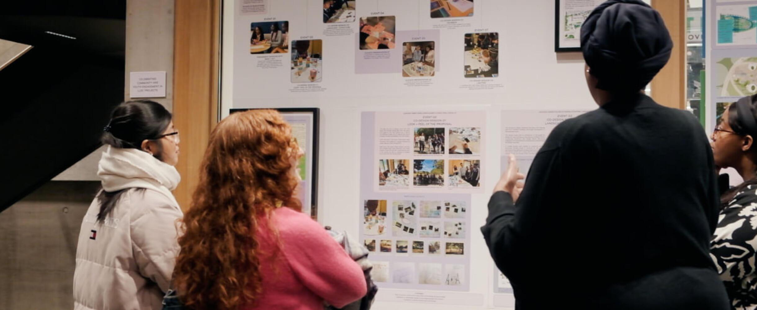 People at the Women and Girls Design exhibition