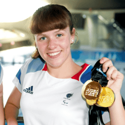 Photo of gold medalist