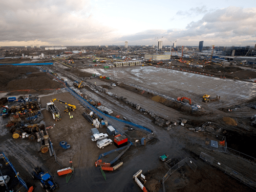 VeloPark Chobham Manor and East Village site prior to construction