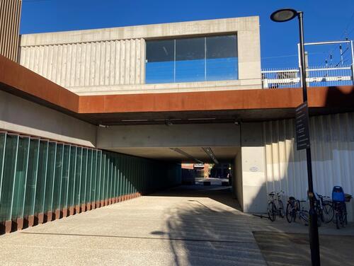 Back view of Hackney Wick station