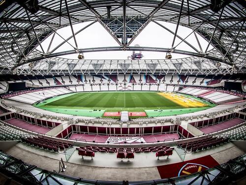 Inside wide shot of London Stadium