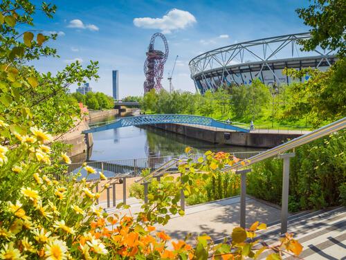 A summers day at Queen Elizabeth Olympic Park