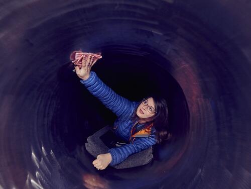 Cleaning the interior of the slide