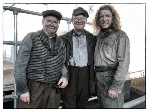 Three men at 2012 Olympics Opening Ceremony