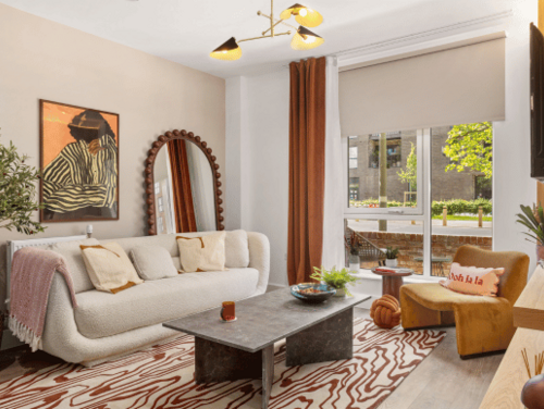 interior shot of living space