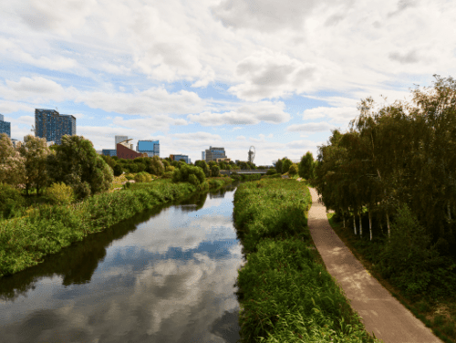 Waterway on Queen Elizabeth Olympic Park