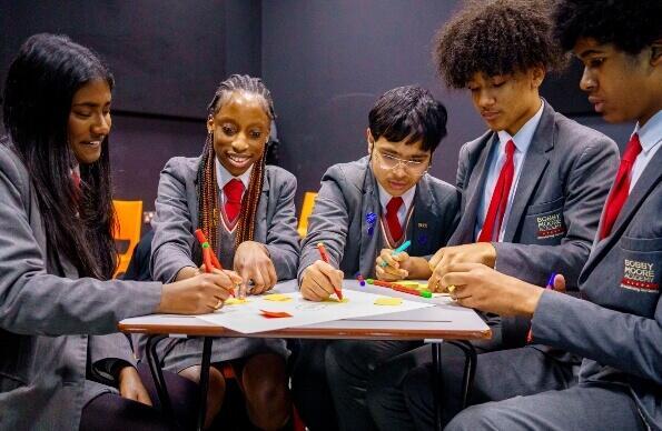 Students in a classroom