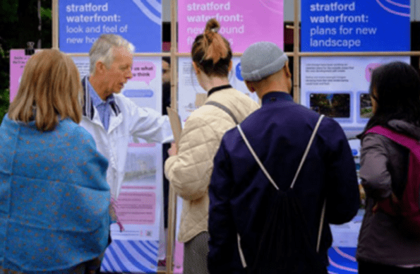 Photograph from the Stratford Showcase consultation event which took place on 14 May 2023 Photograph from the Stratford Showcase consultation event which took place on 14 May 2023