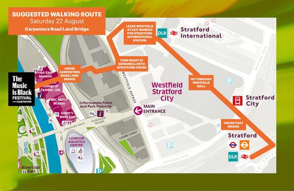 Alternative walking route with map for Queer Frequencies