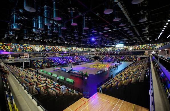 Inside Copper Box Arena when the venue is empty