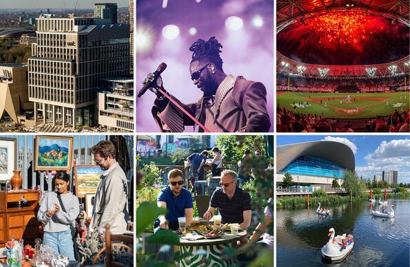 A selection of images from Queen Elizabeth Olympic Park instagram