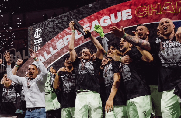 Celebrations for winners of Baller League Celebrations for winners of Baller League