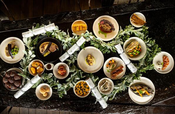 A collection of festive menus from Barge East