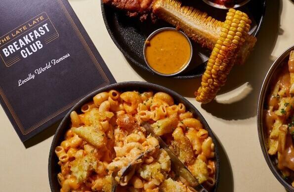 Mac and cheese as well as other examples of soul food at Breakfast Club
