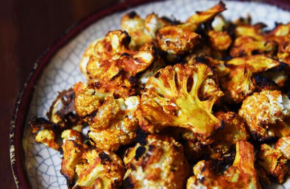 A plate of cauliflower wings