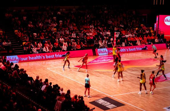 England netball match vs Jamaica