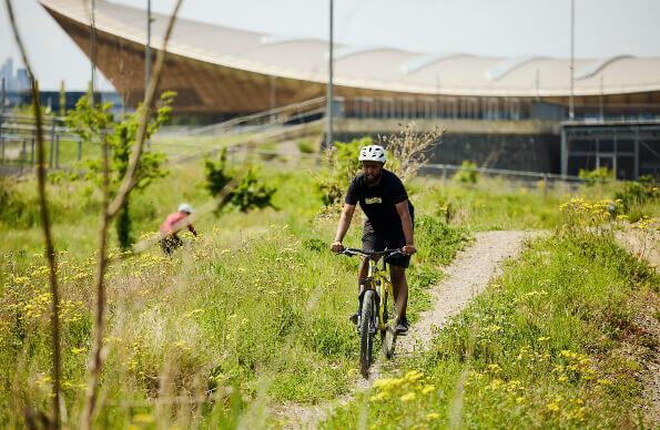 Outdoor biking next to Lee Valley Velo Park Outdoor biking next to Lee Valley Velo Park