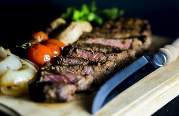 Closeup of steak