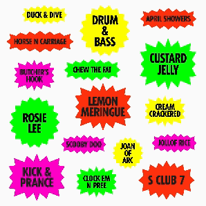 All the lemon meringue signs and their Cockney alternatives All the lemon meringue signs and their Cockney alternatives