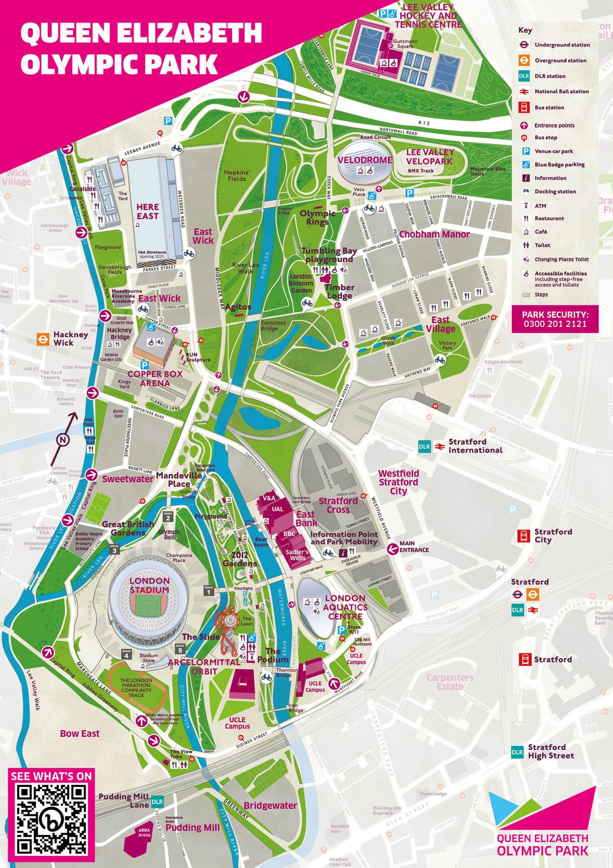 Map of Queen Elizabeth Olympic Park