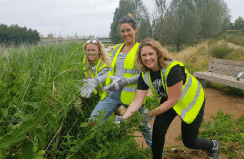 Corporate volunteers