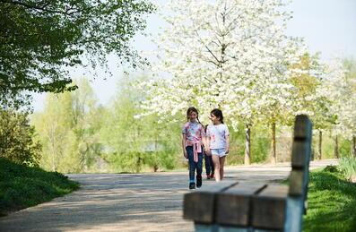 Children walking in the Park
