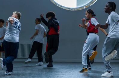 A group of dancers at Academy Breakin' Convention