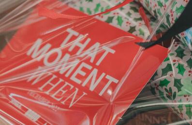 A close up of a Badu festive hamper