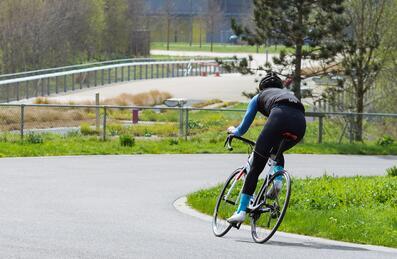 Cyclist at Lee Valley Velopark