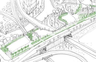 Green Spine of Park Central