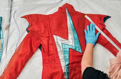 Items from the David Bowie Archive are prepared ahead of the David Bowie Centre opening © Victoria and Albert Museum, London