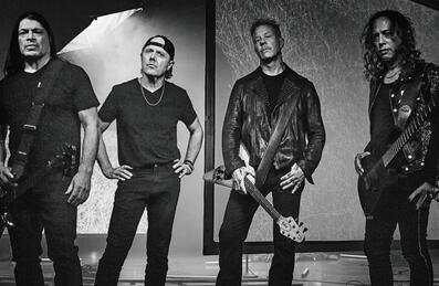 Metallica band group shot