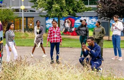 East Summer School participants doing photography