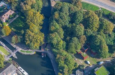 Drone shot of the verdant South Park
